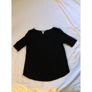 H&M basic casual black short sleeve t-shirt Size Small